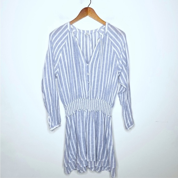 Rails Jasmine Rhône Blue & White Striped Dress Size Small - Picture 7 of 9
